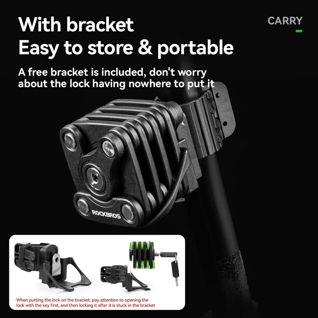Hamburger Folding Bicycle Lock