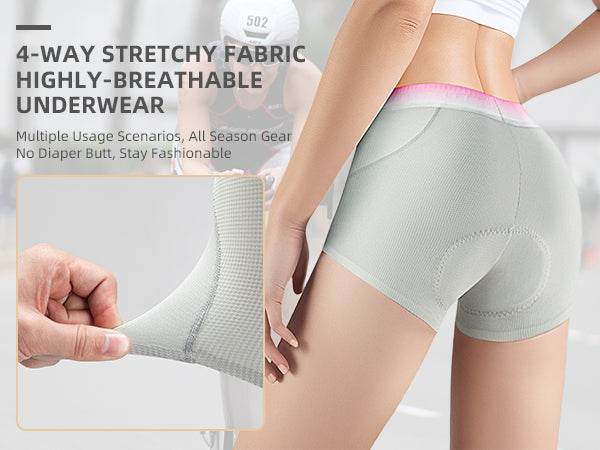 Women's 4D Padded Cycling Underwear
