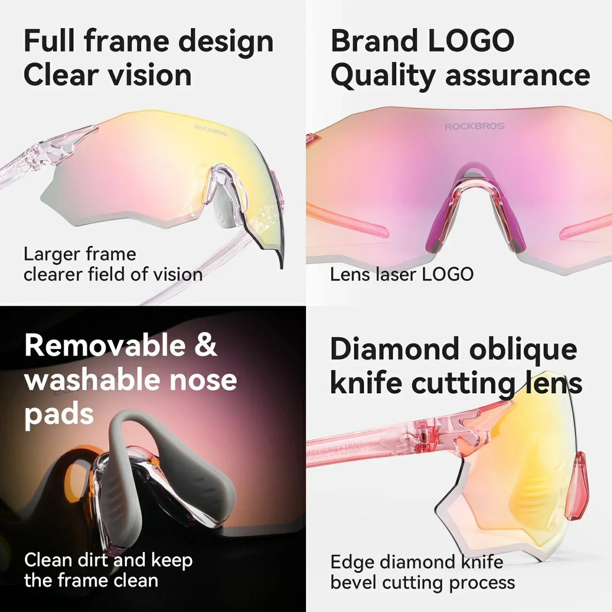 ROCKBROS UV400 Polarized Cycling Sunglasses
