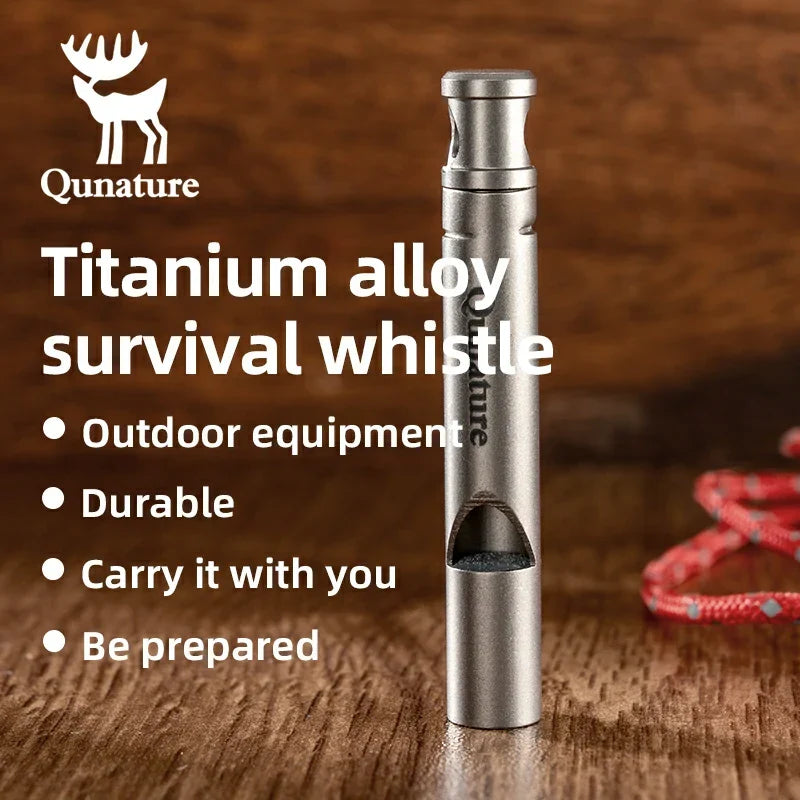 Qunature Titanium Emergency Whistle – 120 dB