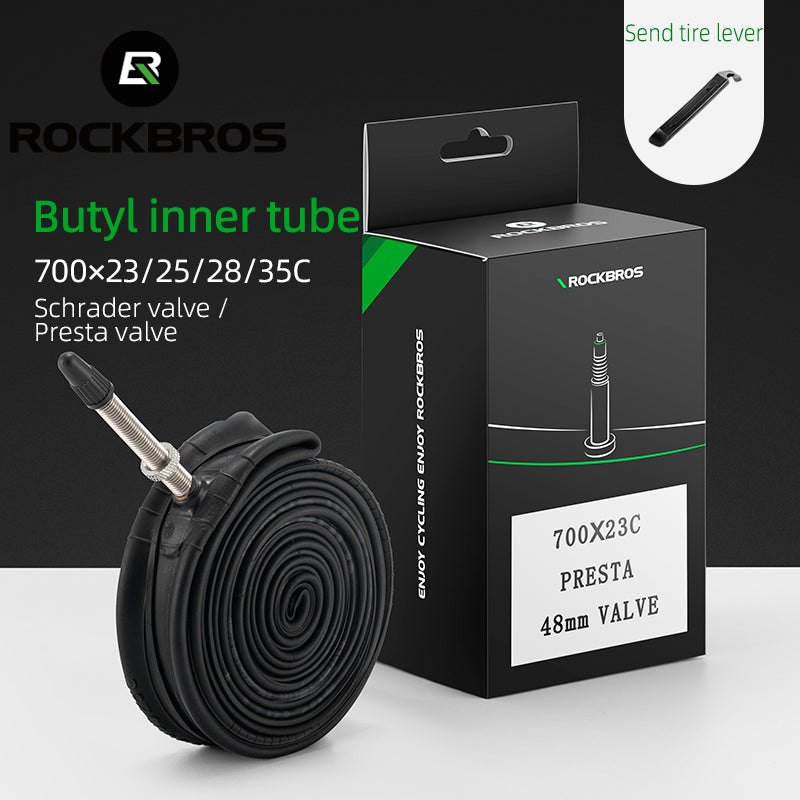 700c Butyl Bicycle Inner Tube – 48mm Valve Options