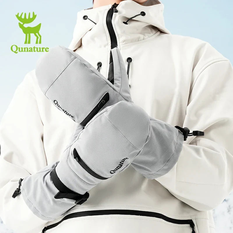 Qunature Double-Layer Thermal Ski Gloves