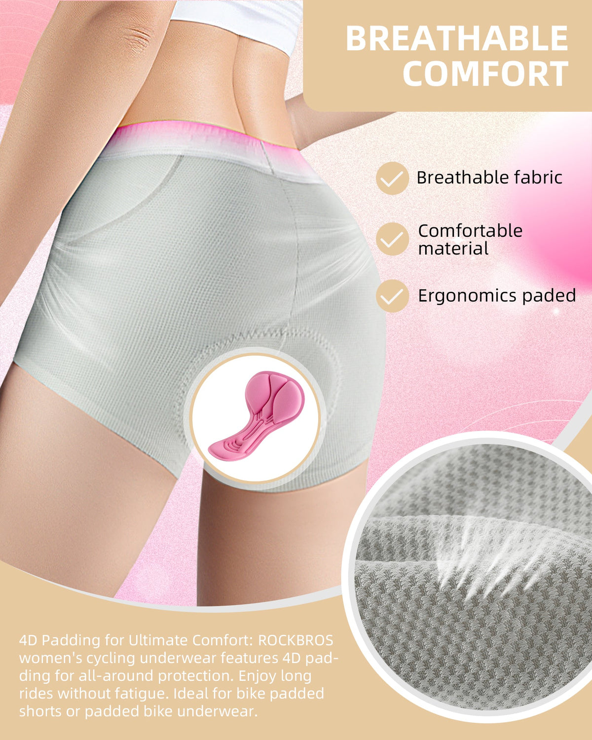 Women's 4D Padded Cycling Underwear