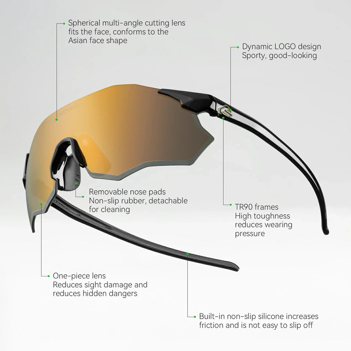 ROCKBROS UV400 Polarized Cycling Sunglasses