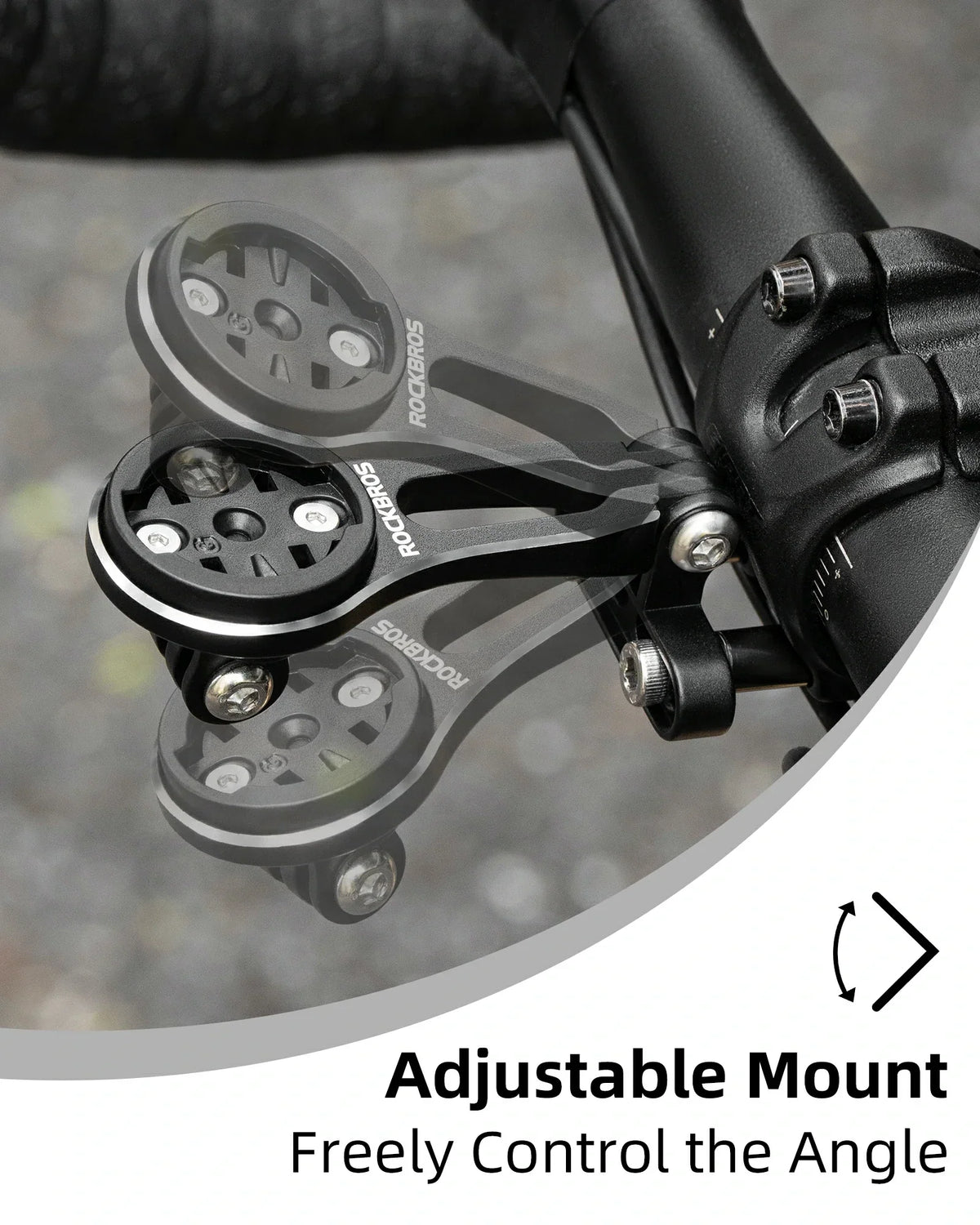 Aluminum Out-Front Bike Computer Mount