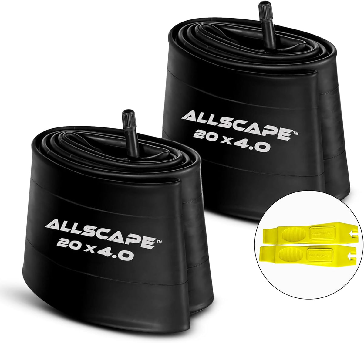 HEB ALLSCAPE BUNDLE Fat Tires - SET OF 20"x 4.0" (2) Tires, (2)Tubes, and a Tire Inflator. - view 2