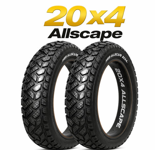 HEB ALLSCAPE Fat Tires - 20"x 4.0" (SET OF 2 Tires) Tubes Not Included.