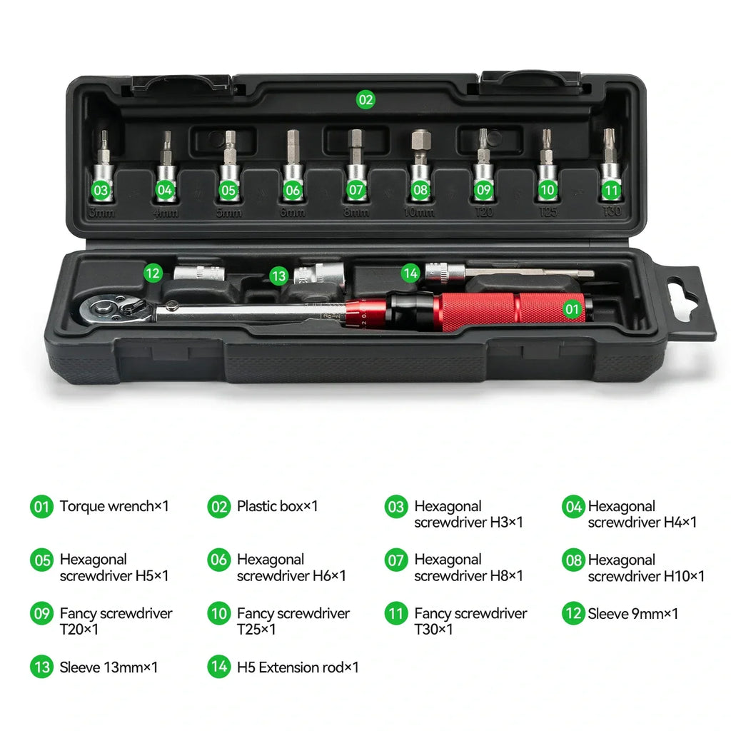 1/4-Inch Click Torque Wrench – 2–24 Nm