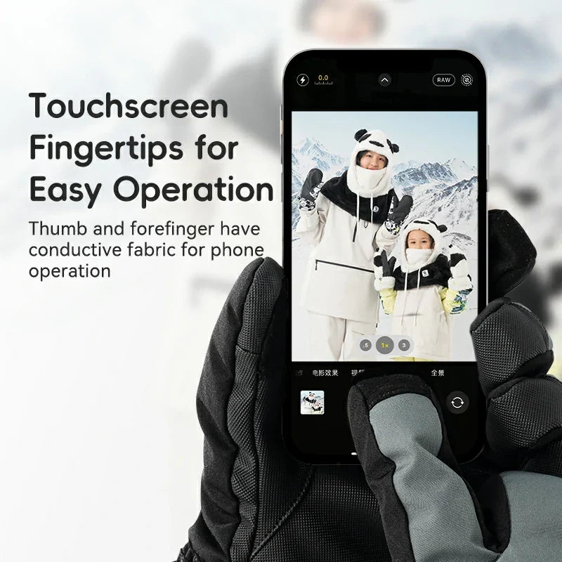 Qunature Insulated Touchscreen Ski Gloves