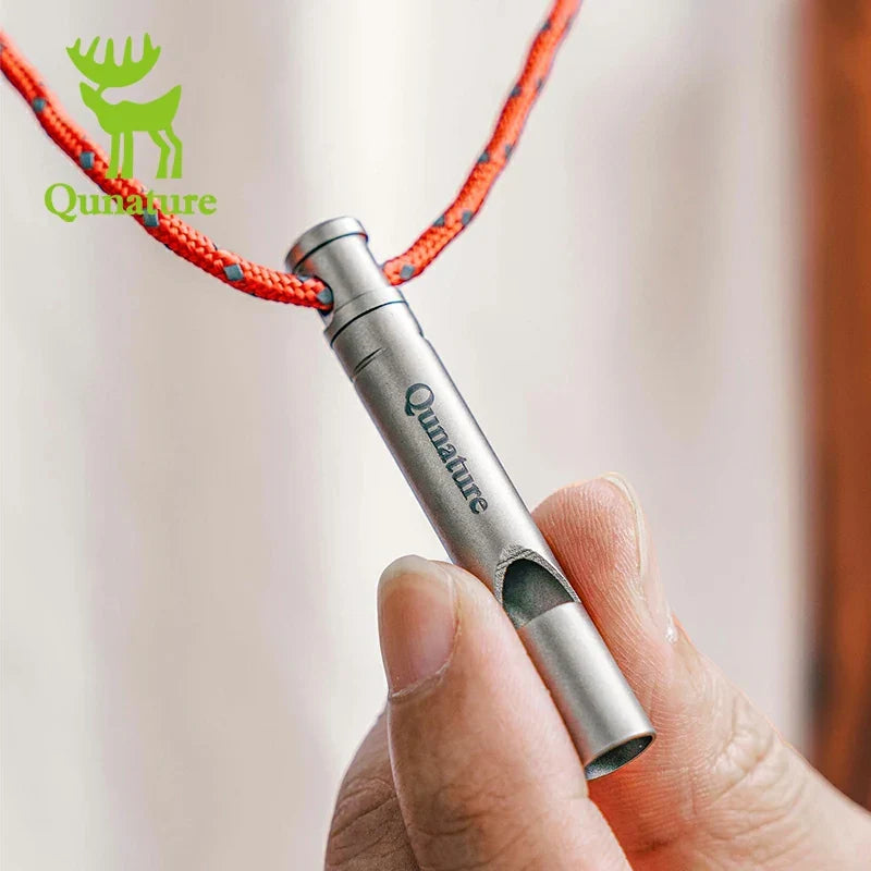 Qunature Titanium Emergency Whistle – 120 dB