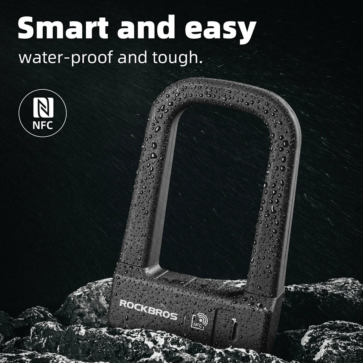 ROCKBROS NFC Smart Bicycle U-Lock