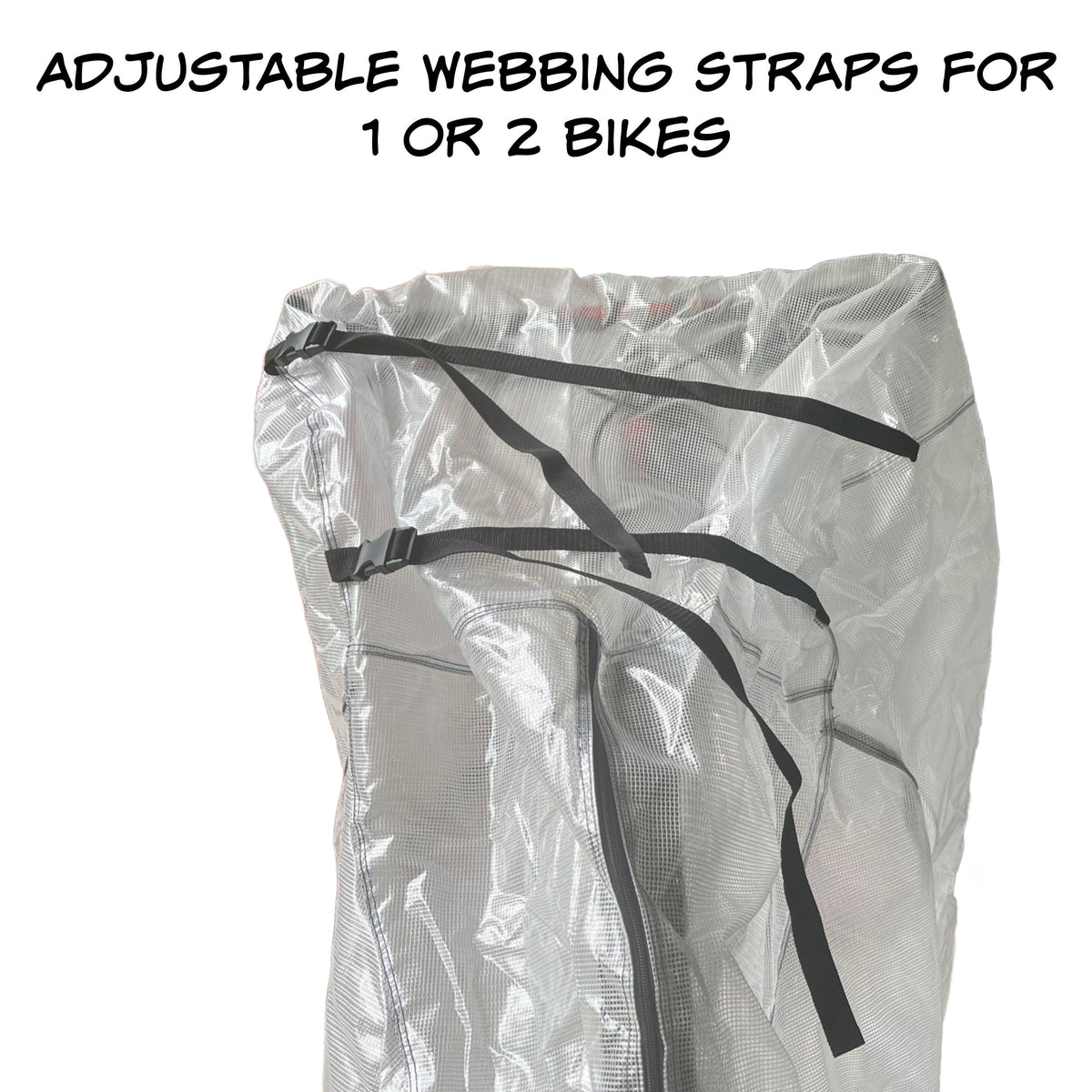 BiKASE Dual or Single E-Bike Cover Adjustable for 1 or 2 Bikes - view 3