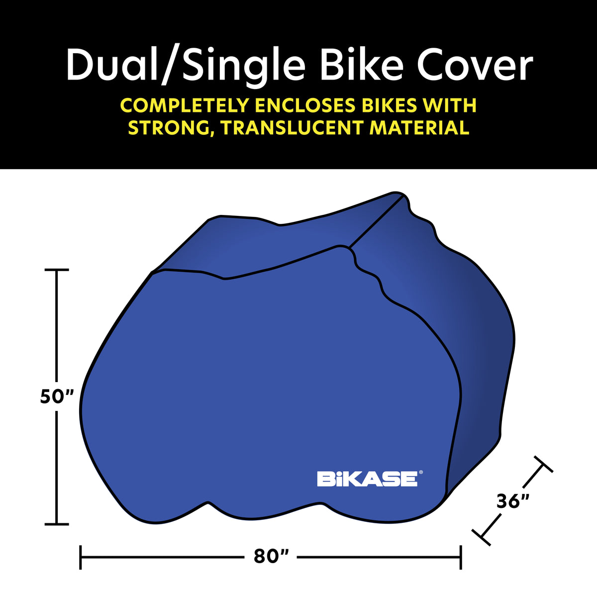 BiKASE Dual or Single E-Bike Cover Adjustable for 1 or 2 Bikes - view 4