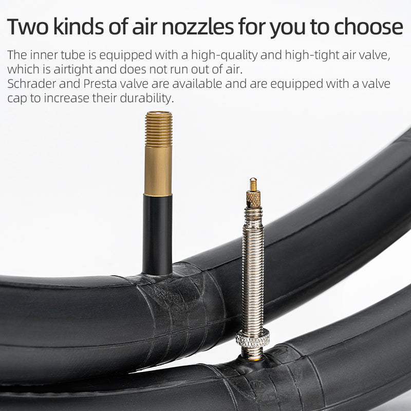 700c Butyl Bicycle Inner Tube – 48mm Valve Options