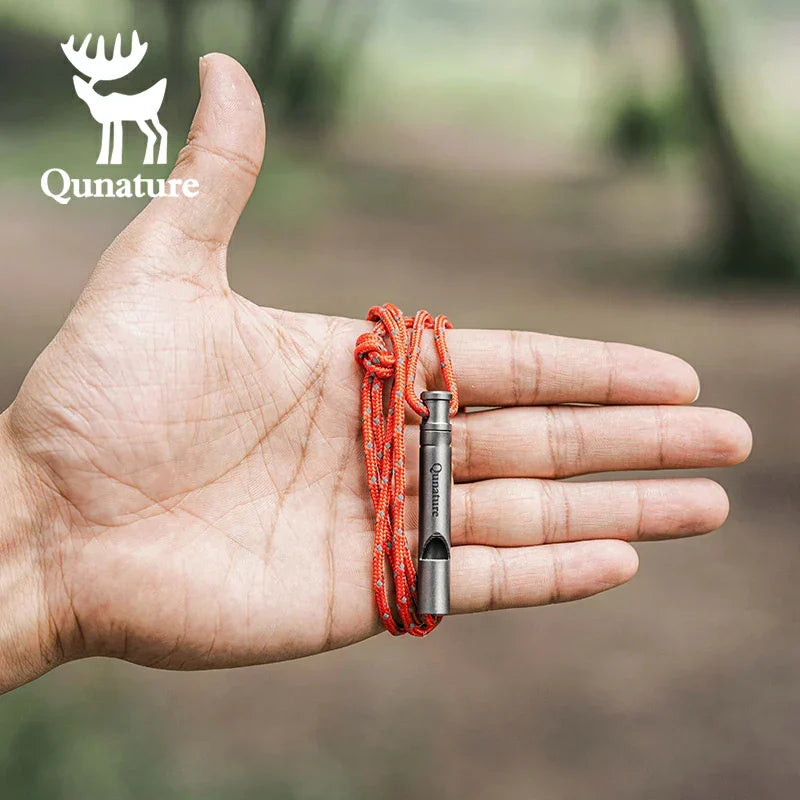 Qunature Titanium Emergency Whistle – 120 dB