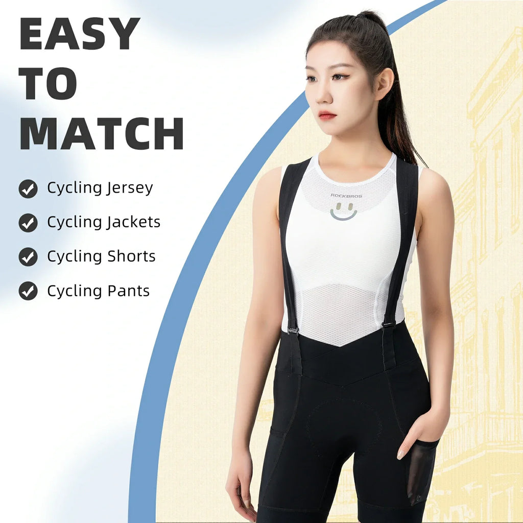 ROCKBROS Women's Sleeveless Mesh Cycling Base Layer