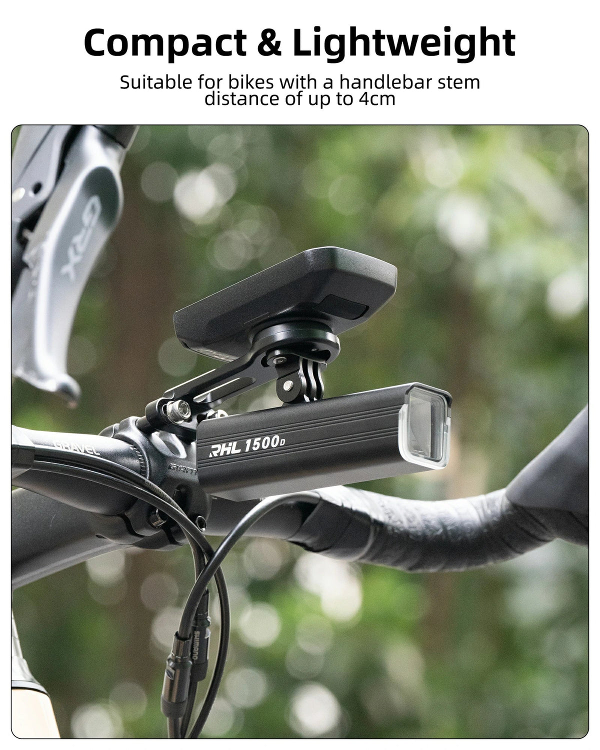 Aluminum Out-Front Bike Computer Mount