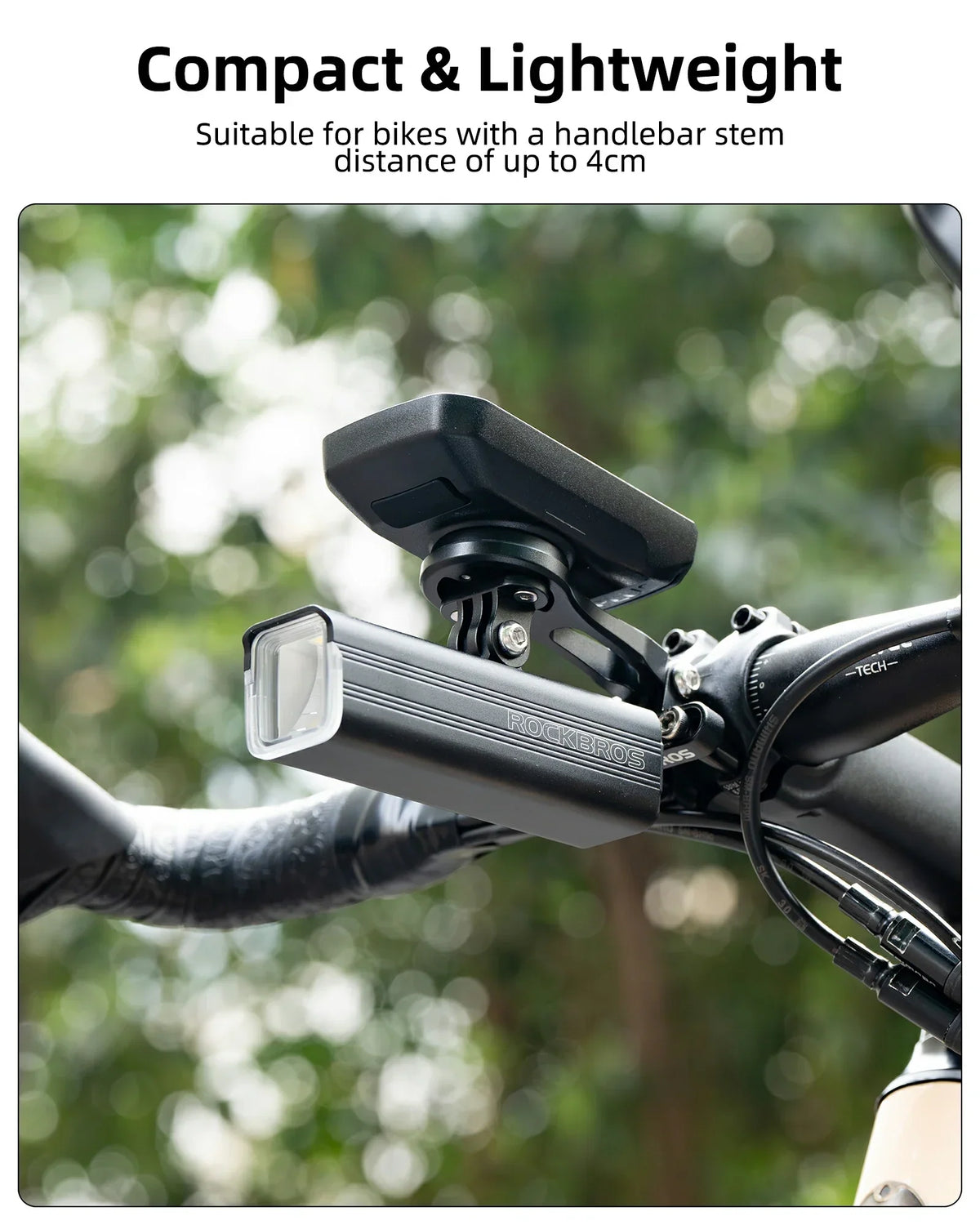 Aluminum Out-Front Bike Computer Mount