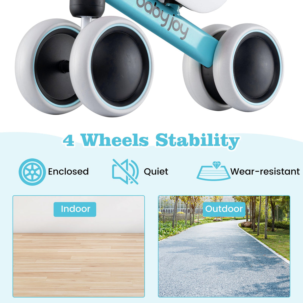 Four-Wheel Toddler Balance Bike - view 6