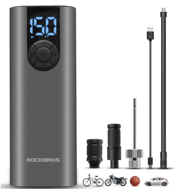 ROCKBROS A8 Electric Bike Pump – 150 PSI
