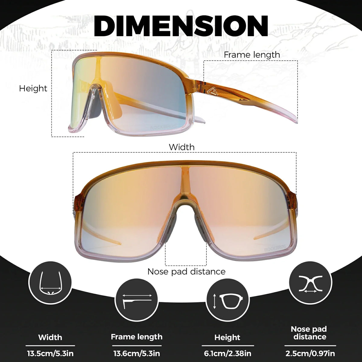 ROCKBROS Photochromic Cycling Sunglasses
