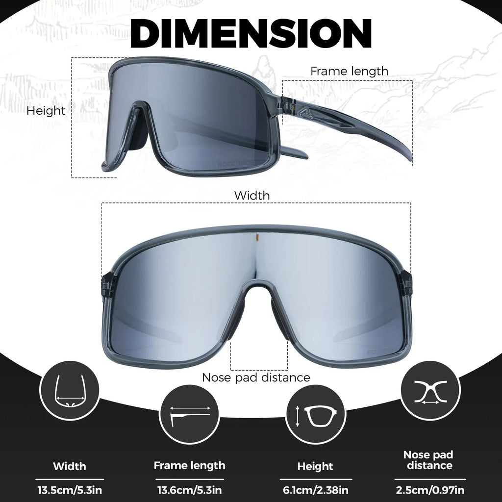 ROCKBROS Photochromic Cycling Sunglasses