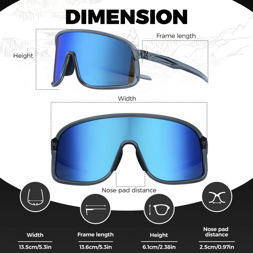 ROCKBROS Photochromic Cycling Sunglasses
