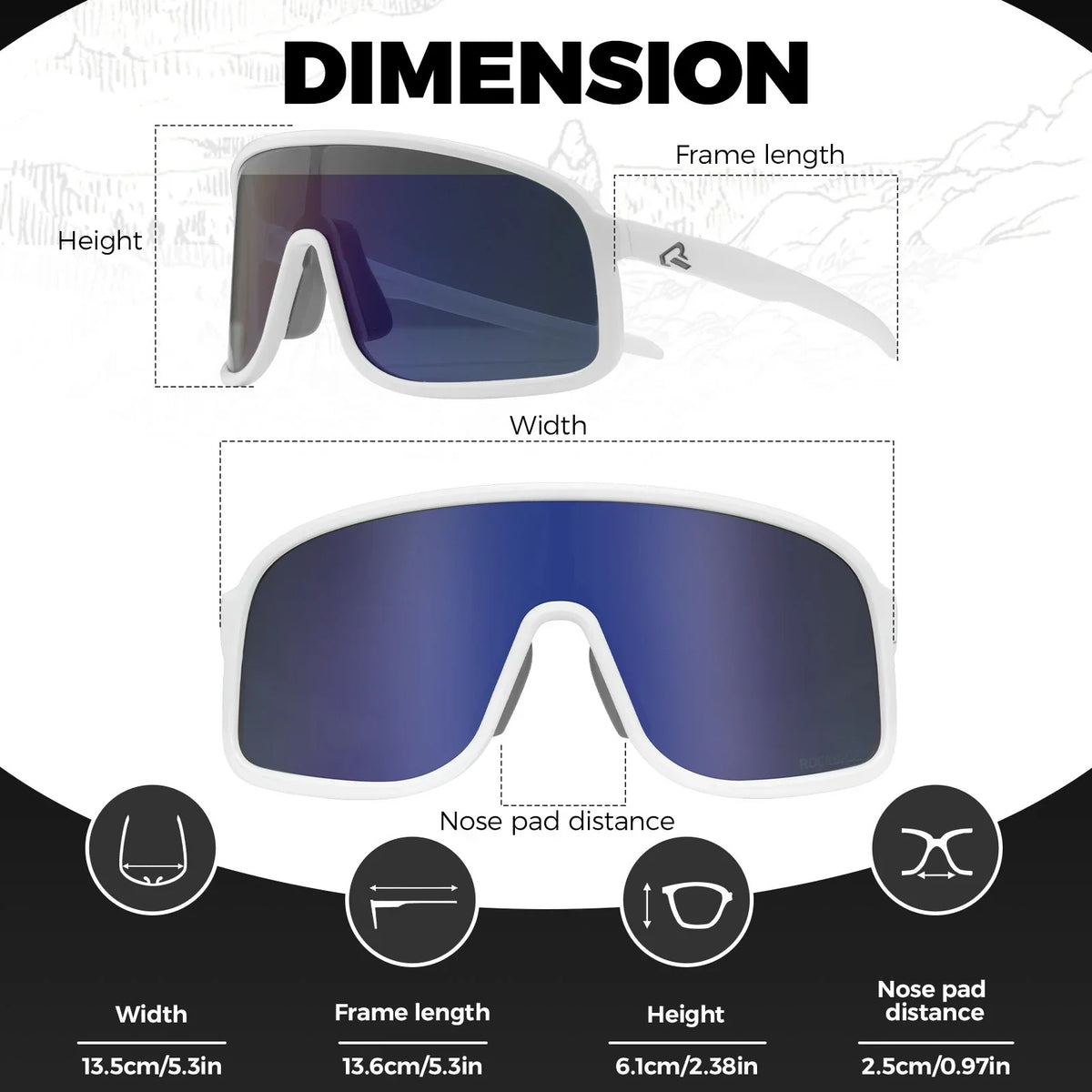ROCKBROS Photochromic Cycling Sunglasses