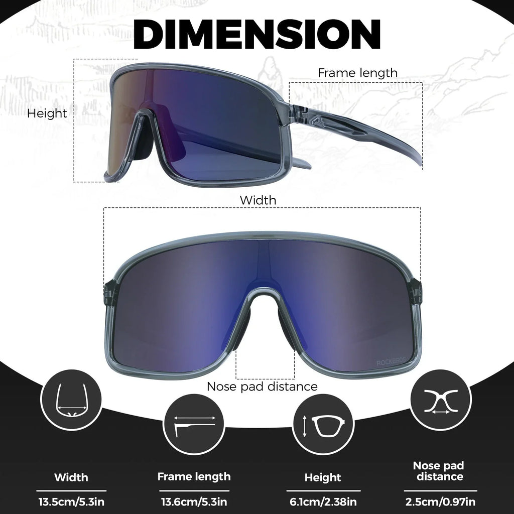 ROCKBROS Photochromic Cycling Sunglasses