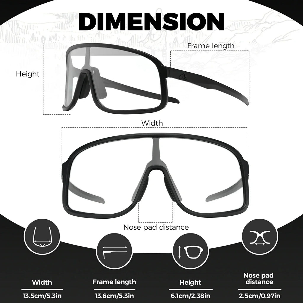ROCKBROS Photochromic Cycling Sunglasses