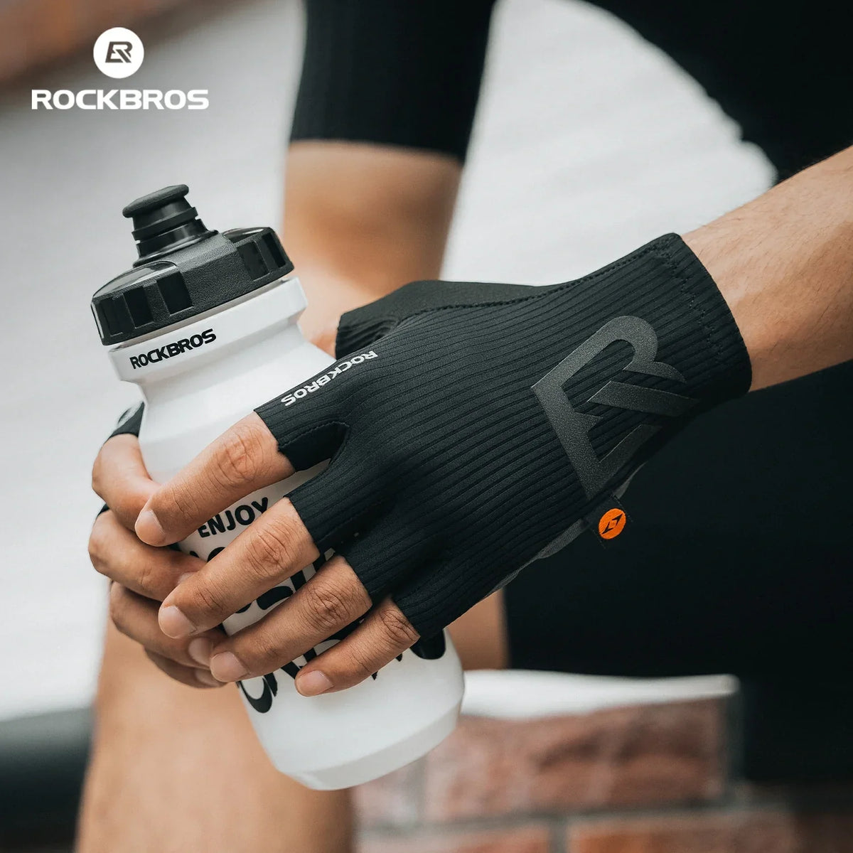 ROCKBROS Elastic Interface Half-Finger Cycling Gloves