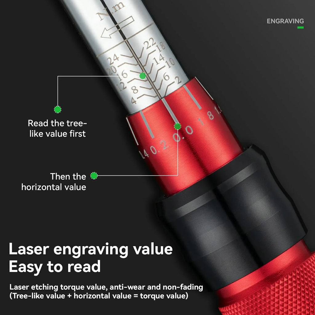1/4-Inch Click Torque Wrench – 2–24 Nm