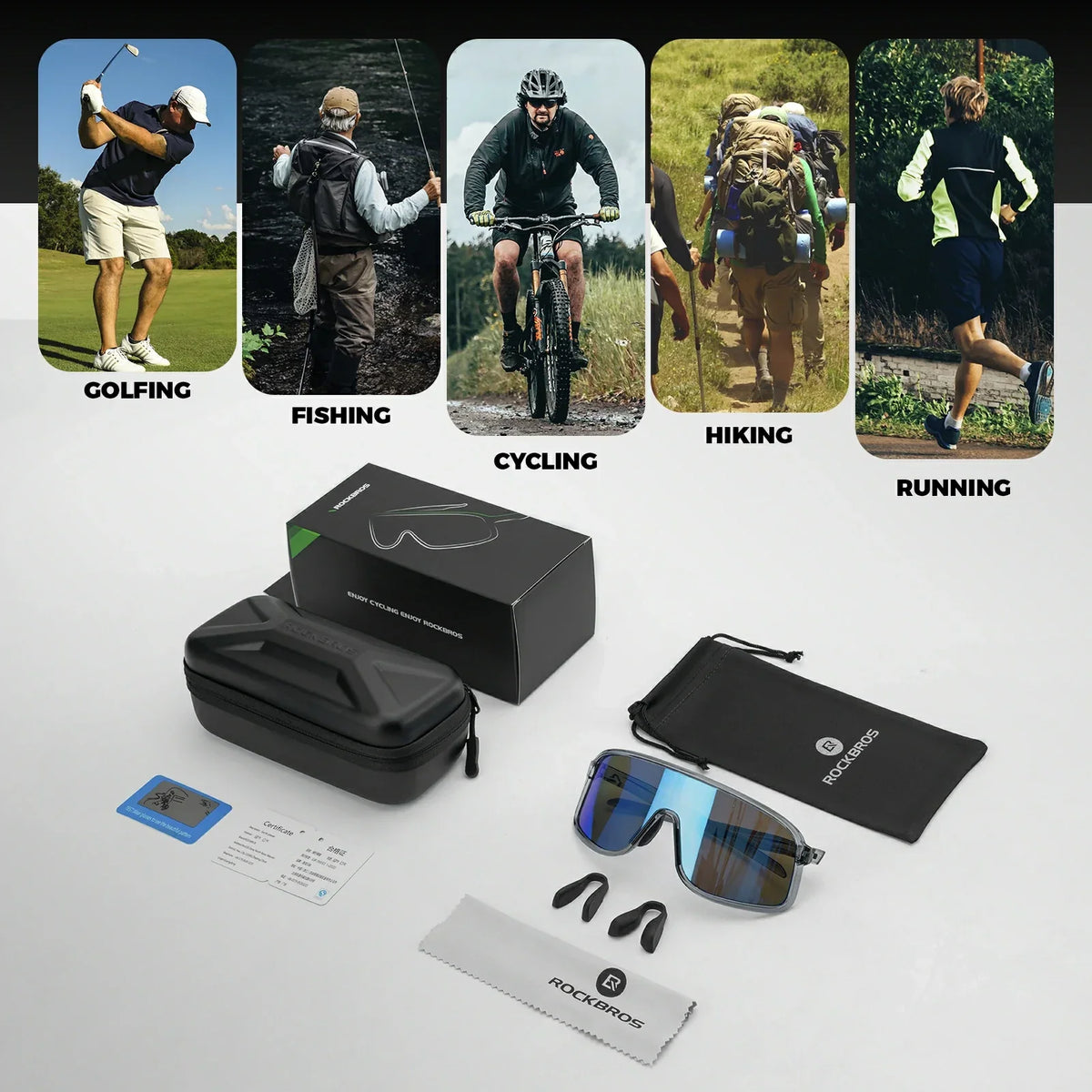 ROCKBROS Photochromic Cycling Sunglasses