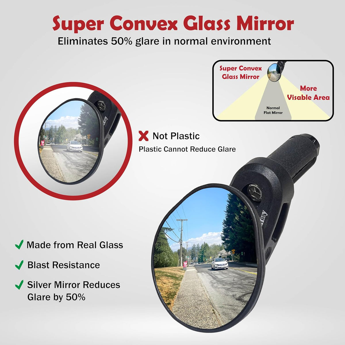 BiKASE Rocket Drop Down Handlebar Mirror - view 8