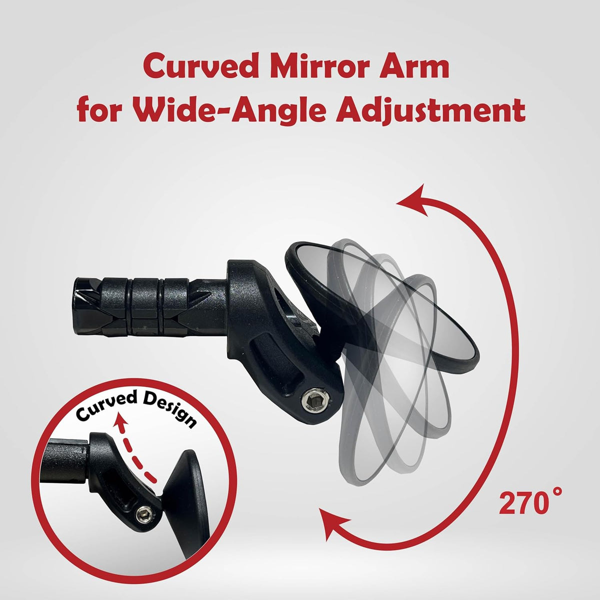 BiKASE Rocket Drop Down Handlebar Mirror - view 9