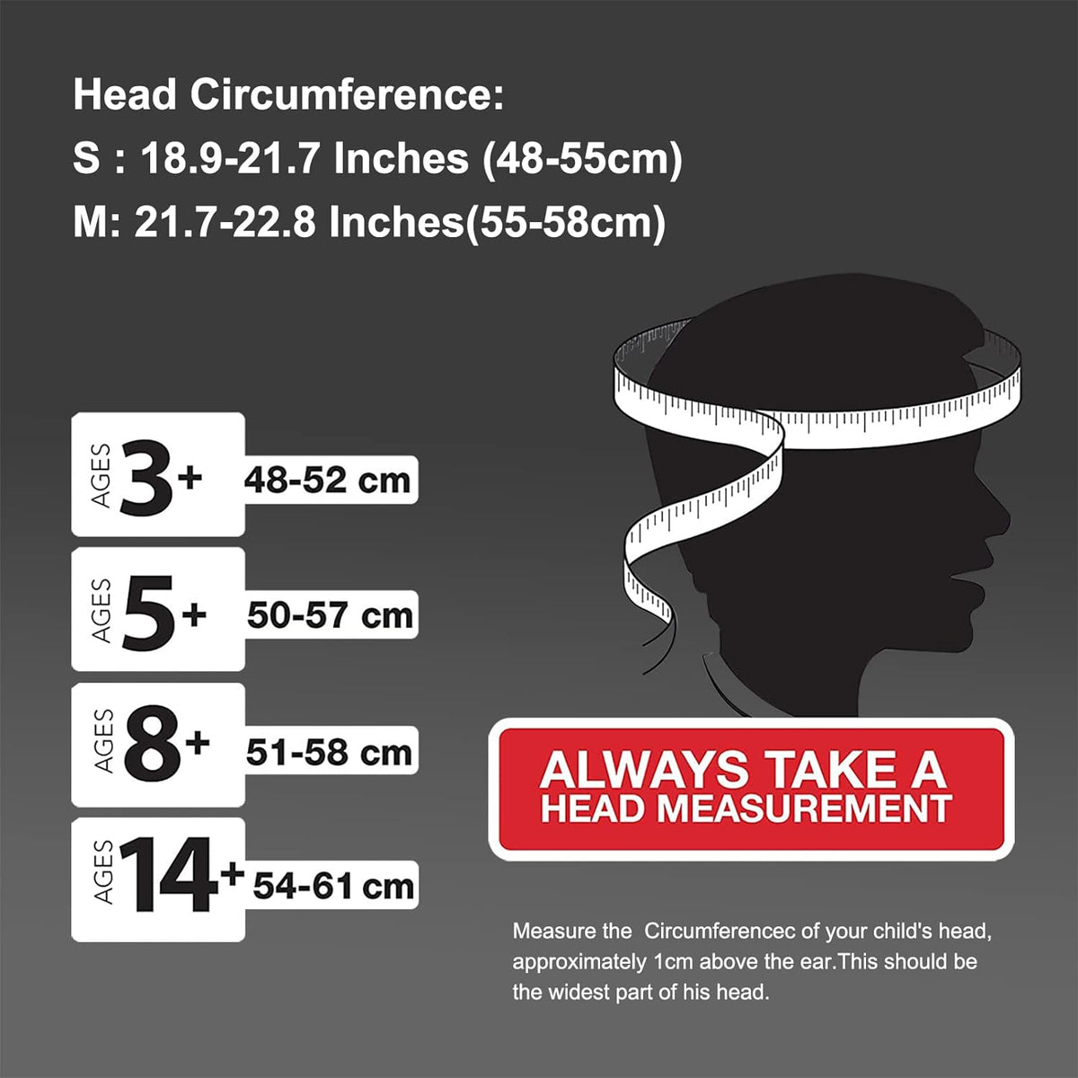 ROCKBROS Kids' Detachable Full-Face Bike Helmet