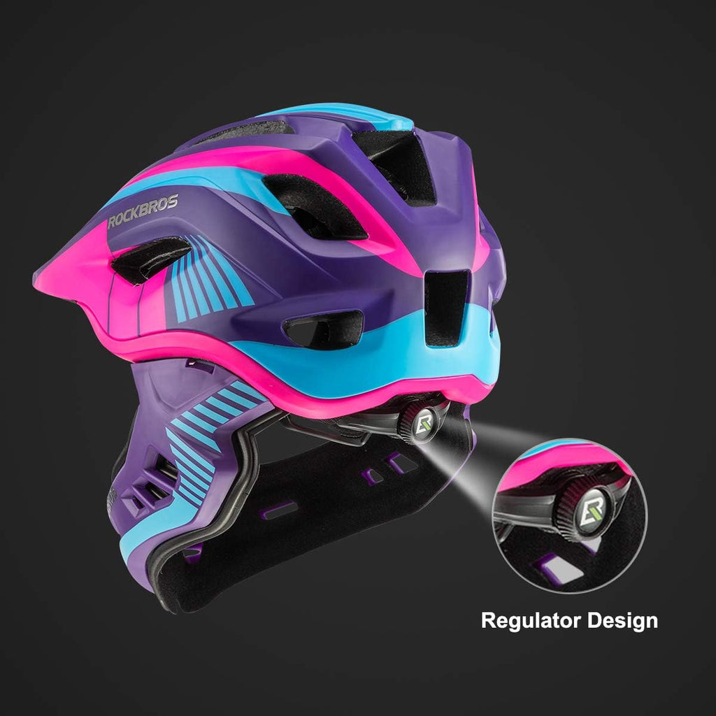 ROCKBROS Kids' Detachable Full-Face Bike Helmet