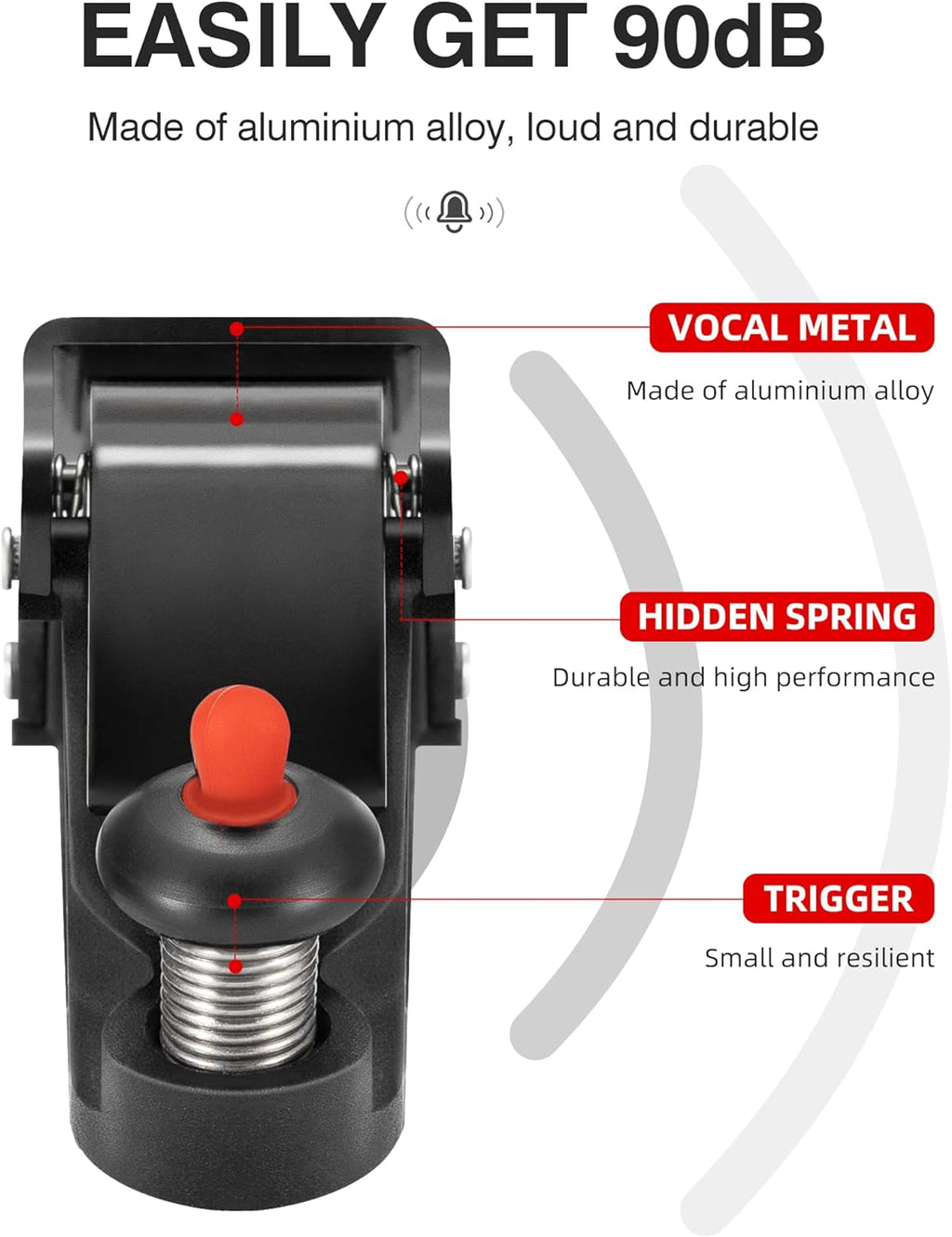 Hidden Bicycle Bell – 22.2mm Handlebars