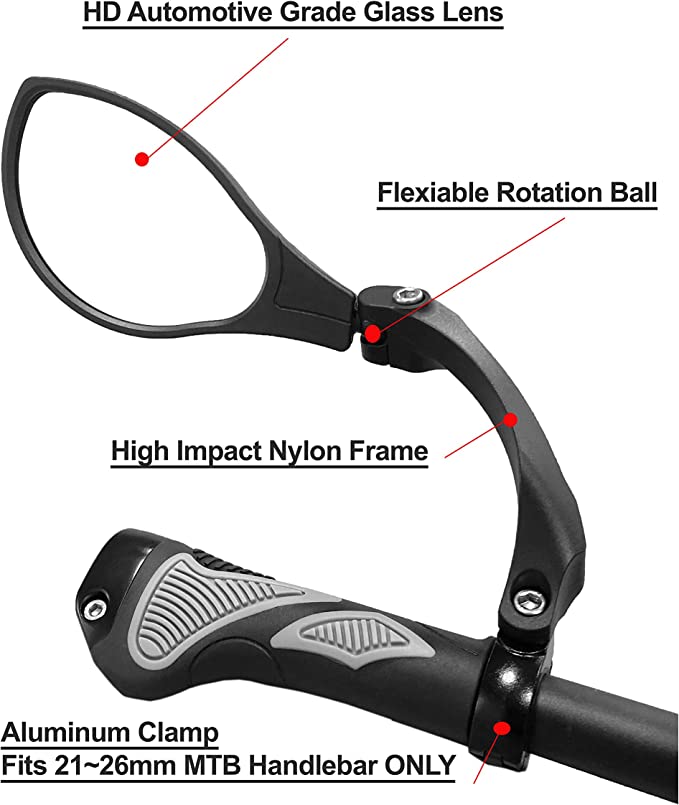 BiKASE Handle Bar Mirror HD Glass (LH) - view 4