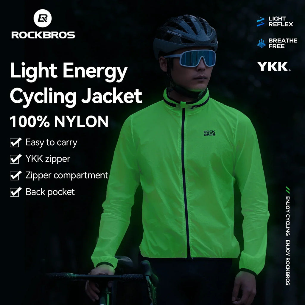 Lightweight Phosphorescent Cycling Jacket