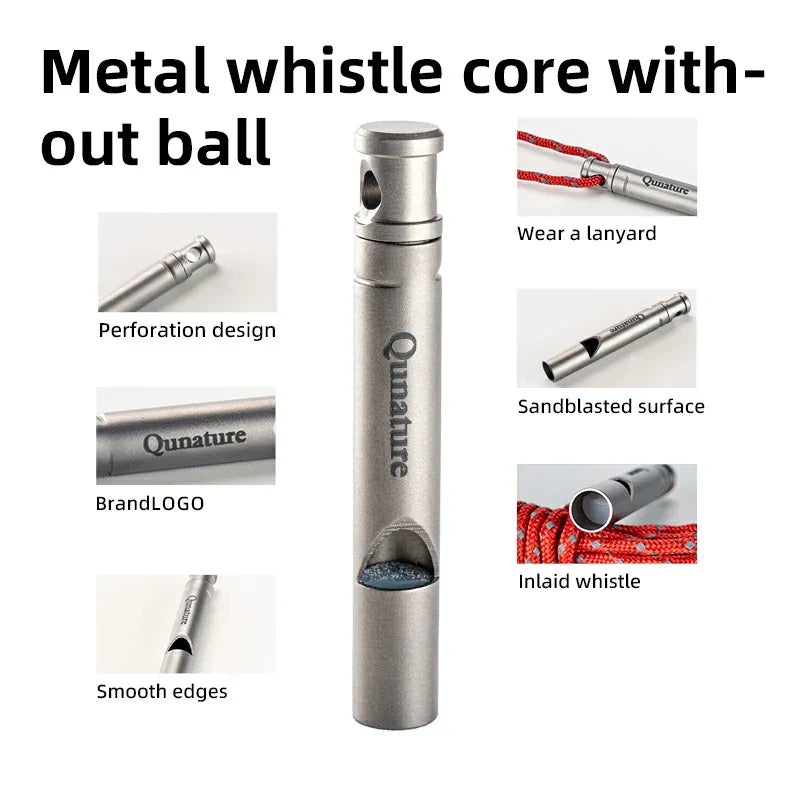 Qunature Titanium Emergency Whistle – 120 dB