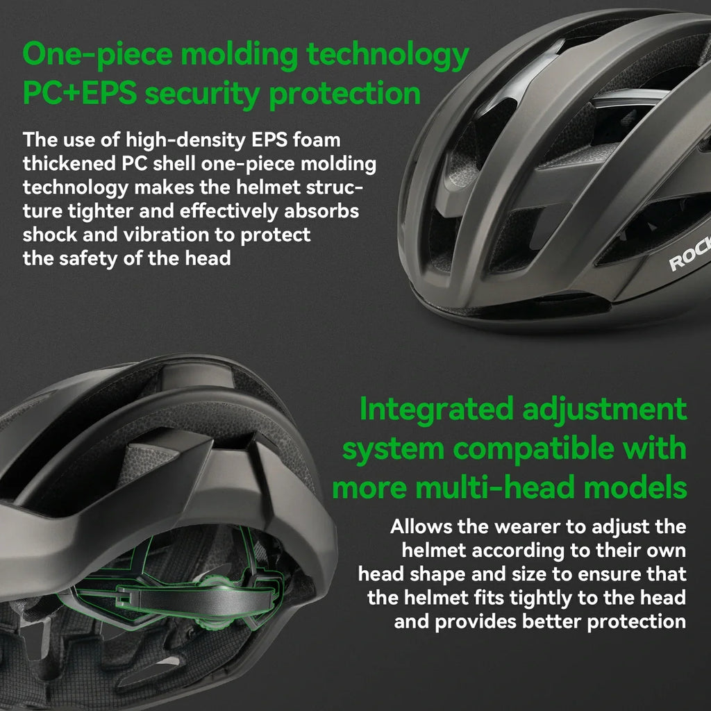 Adjustable Cycling Helmet with Bionic Support