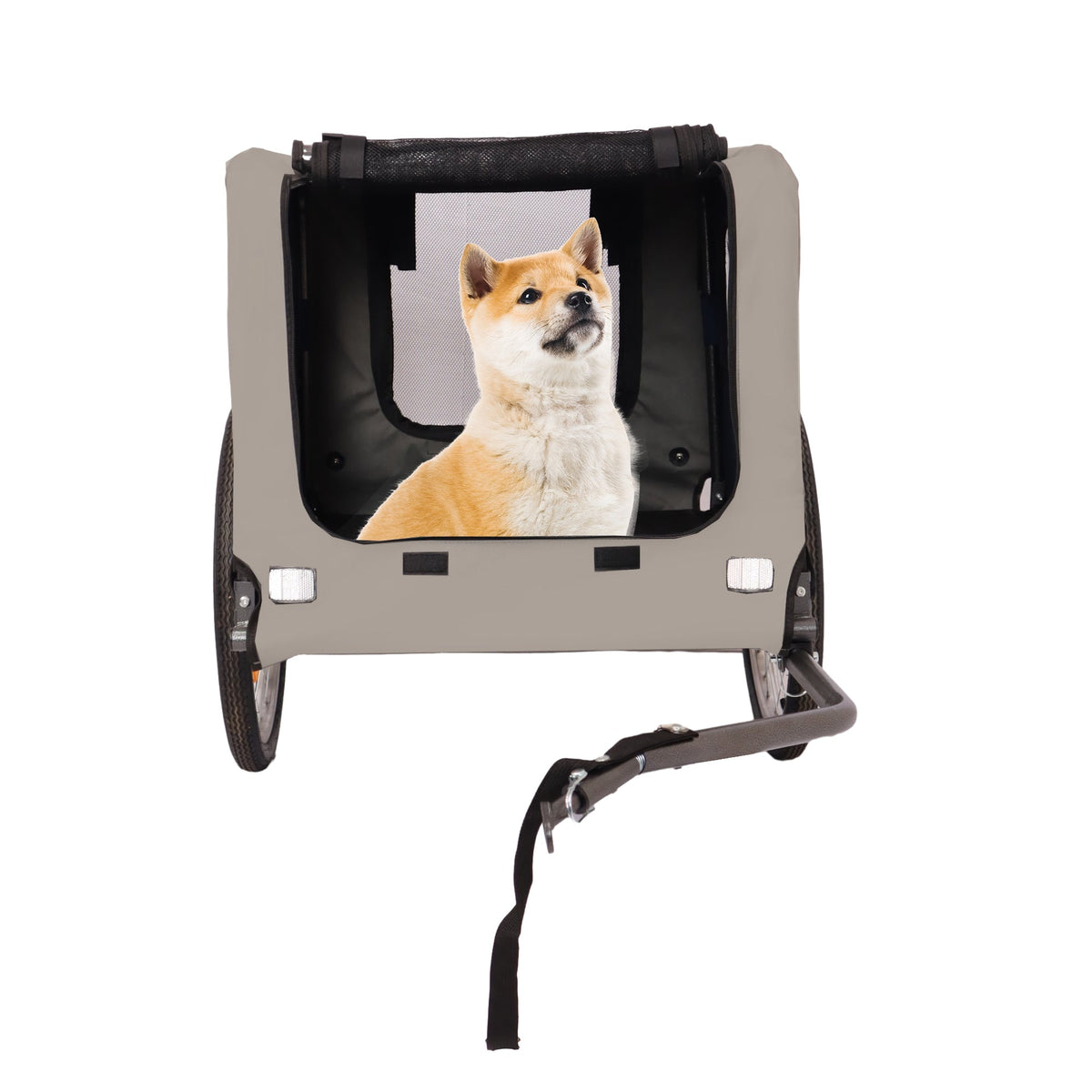 Tangkula Mesh Dog Bike Trailer - view 3