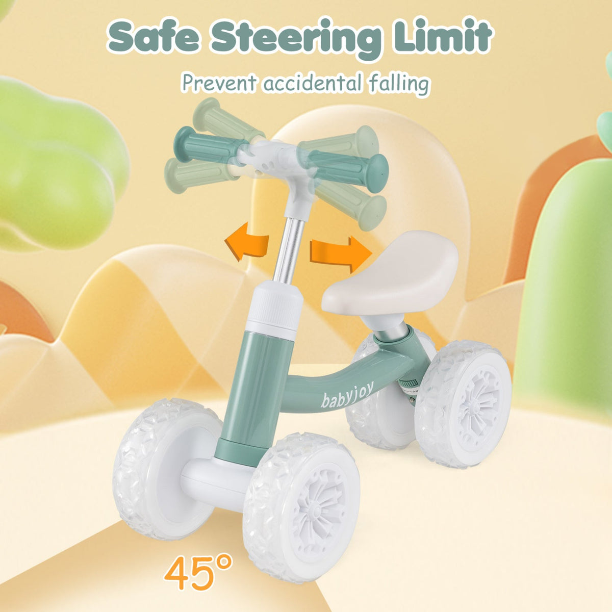 Adjustable Toddler Balance Bike with Light-Up Wheels - view 8