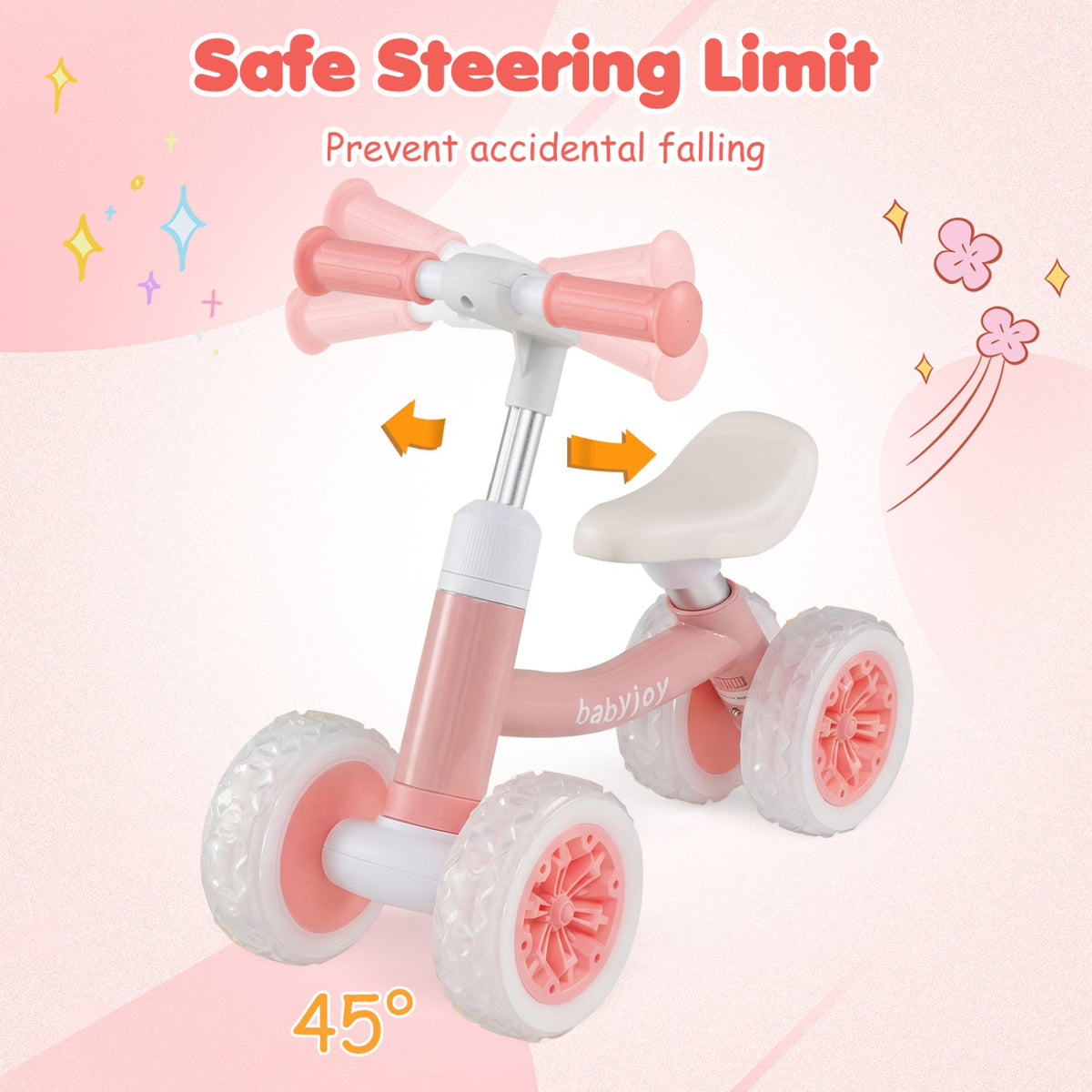 Adjustable Toddler Balance Bike with Light-Up Wheels - view 15