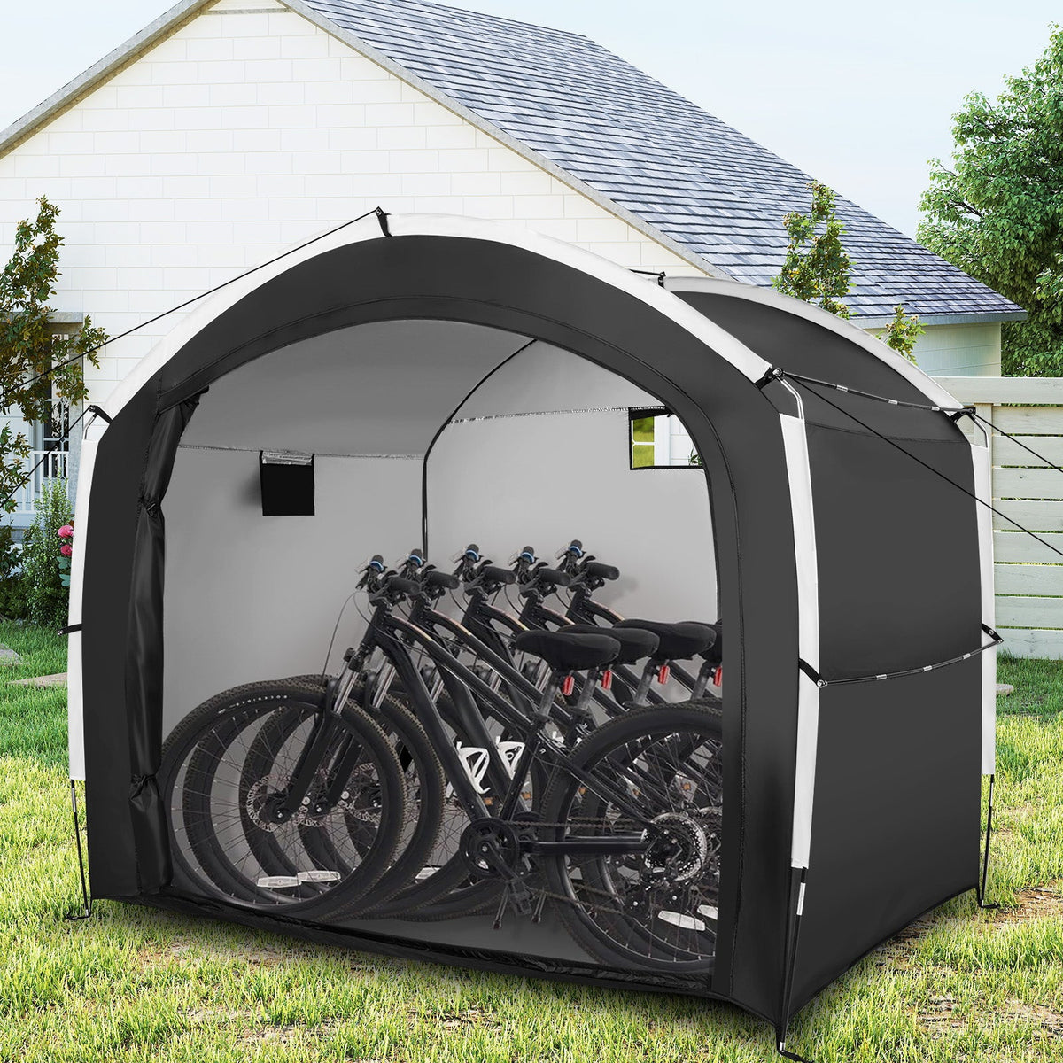 5-Bike Oxford Fabric Storage Tent - view 2