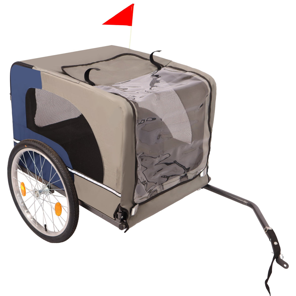 Tangkula Mesh Dog Bike Trailer - view 5