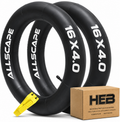 HEB Allscape 16x4" Tubes - 2 Heavy Duty Bike Tubes for Ebike Tires (Set Of 2 Tubes)