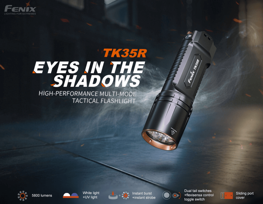 Fenix TK35R Rechargeable High-Performance Tactical Flashlight - view 2
