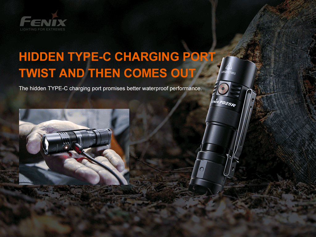 Fenix PD25R Rechargeable LED Flashlight - view 9